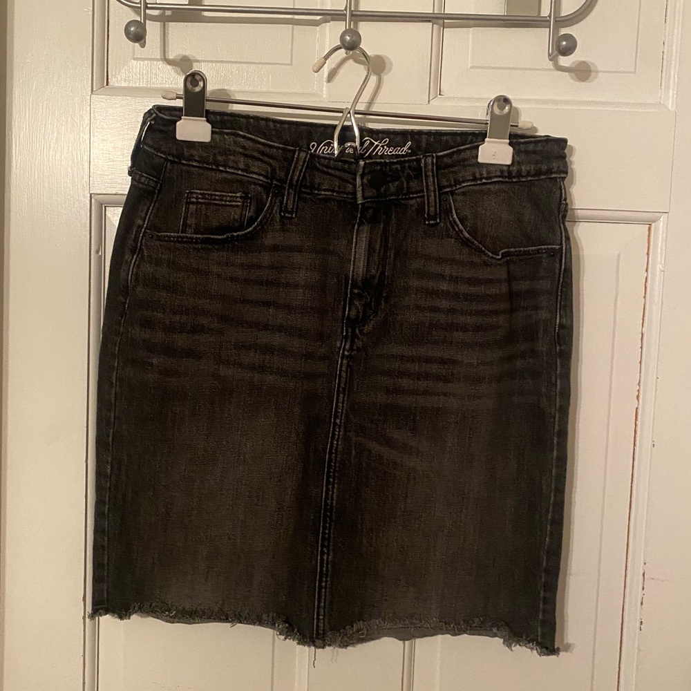 Universal Thread Black Demin Skirt sz 10